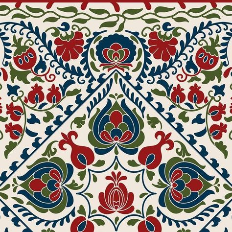 Studio SATURNO on Instagram: "My latest pattern design is inspired by the captivating art of Suzani Suzani, a traditional embroidery technique from Central Asia with intricate florals and vivid colours, has woven its magic into this vibrant creation Swipe over for some Suzani Textiles . . . . #patterndesign #suzaniembroidery #suzani #suzaniinspired #textileart #centralasiaheritage #repeatpattern #seamlesspattern #folkart #surfacepattern #spoonflower #spoonflowerfabric #spoonflowermakers #tex Asia Color Palette, Suzani Prints, Suzani Pattern, Suzani Fabric, Captivating Art, Traditional Embroidery, Paisley Art, Persian Motifs, Color Palette Pink