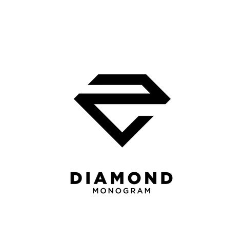 letter Z diamond shape vector black logo icon design Z Logo Design, Shape Vector, Logo Icon Design, Diamond Logo, Logo Letter, Letter Z, Letter E, Logo Icon, Letter S