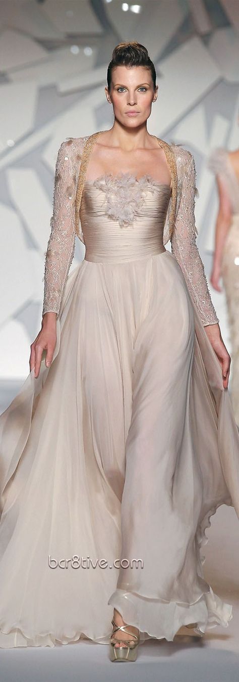 Geek House, Champagne Gown, Abed Mahfouz, Vintage Inspired Wedding Dresses, Georges Chakra, Naeem Khan, Creation Couture, Couture Wedding, Couture Gowns