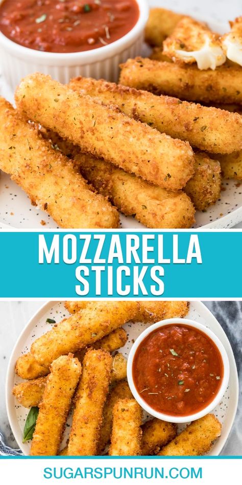 Homemade Cheese Sticks, Cheese Sticks Recipe, Homemade Mozzarella Sticks, Mozzarella Sticks Recipe, Homemade Mozzarella, Restaurant Appetizers, Mozzarella Cheese Sticks, Mozzarella Recipes, Mozzarella Sticks