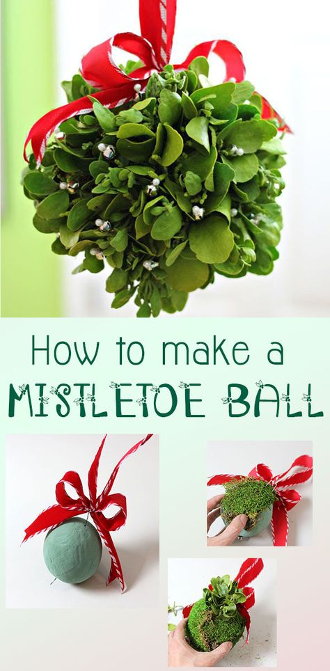 How adorable is this?! Get noticed under this mistletoe kissing ball! #diy Diy Mistletoe Ball, Mistletoe Christmas Decoration, How To Make A Mistletoe Diy, Diy Kissing Ball Christmas, Mistletoe Decoration Ideas, Diy Mistletoe Decoration, Kissing Balls Christmas, Mistletoe Ideas, Christmas Balls Decorations Ideas