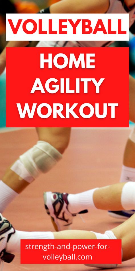 Agility Workouts At Home, Volleyball Agility Workouts, Volleyball Agility Drills, Plyometric Workout For Volleyball, Volleyball Strength Training Workouts, Workouts For Volleyball Players, Volleyball Stretches, Volleyball Plyometrics, Volleyball Workouts At Home