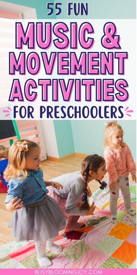 Easter Movement Activities For Preschool, Music Activities For Preschoolers, Movement Activities For Preschoolers, Music And Movement Activities, Movement Preschool, Preschool Music Activities, Music Activities For Kids, Movement Songs, Music For Toddlers