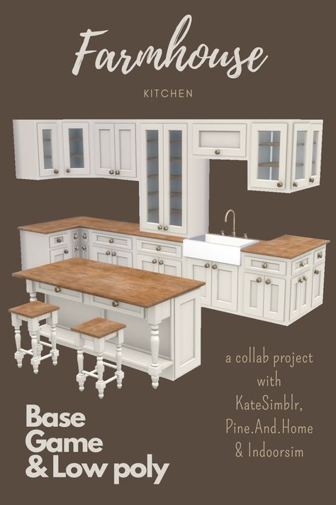 Counters Cc Sims 4, Furniture Sims 4 Cc Kitchen, Farmhouse Sink Sims 4 Cc, Ts4 Farmhouse Cc, Sims 4 Cc Kitchen Cabinets Patreon, Sims Cc Farmhouse, Sims 4 Cc Cottage House, Ts4 Kitchen Counters, Sims 4 Housing Cc