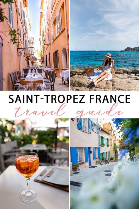 Located along the French Riviera, Saint-Tropez is one of the most luxurious destinations in the world. From lounging on Pampelonne Beach, to yacht-spotting in Vieux Port and shopping the Provencal Market, here is the ultimate Saint-Tropez travel guide! | Saint-Tropez | St-Tropez | France | Luxury Travel | Luxury Travel France | French Riviera | Côte d'Azur | Nice France | Travel Guide | France Travel | South of France | Saint Tropez | Old Town | La Ponche | Saint Tropez Beach, Nice France Travel, Travel In France, Tenk Positivt, St Tropez France, France Luxury, France Itinerary, Villefranche Sur Mer, San Tropez