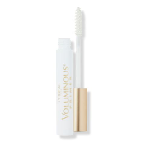 Voluminous Lengthening Lash Primer - L'Oréal | Ulta Beauty Best Drugstore Lashes, Mascara White, Lash Conditioner, Long Lashes Mascara, Loreal Paris Makeup, Full Eyelashes, Voluminous Mascara, Eyelash Primer, Mascara Primer