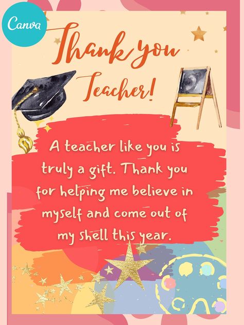 Thank You Teacher Quotes Gratitude Words, Thank You Poster Design, Thank You Teacher Quotes, Greetings For Teachers Day, Thank You Teacher, Thank You Card For Teacher, Teacher Appreciation Week Quotes, Teacher Thank You Letter, Greetings For Teachers