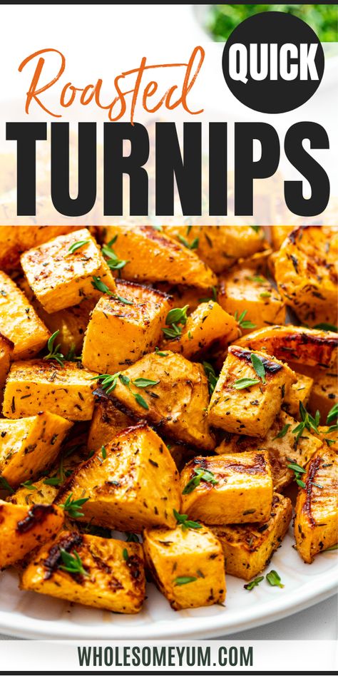 Roasted Turnips Recipe Yellow Turnip Recipes, How To Cook Turnips, Turnips Recipe, Roasted Turnips, Turnip Recipes, Farmers Market Recipes, Wholesome Yum, Csa Recipes, Keto Dinners