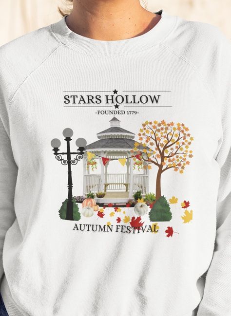 Gilmore Girls Gazebo Autumn Festival Sweatshirt Gilmore Girls T Shirt, Stars Hollow Autumn, Gilmore Girls Stars Hollow, Gilmore Girls Sweatshirt, Stars Hollow Gilmore Girls, Gilmore Girls Tshirt, Gilmore Girls Fall, Preppy Pullover, Girls Sweatshirt