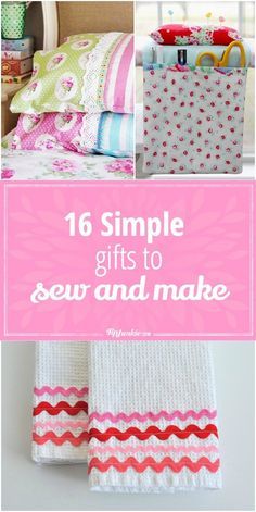 16 Simple Gifts to Sew and Make via @TipJunkie Gifts To Sew, Begginer Sewing Projects, Holiday Hand Towels, Beginners Sewing, Diy And Crafts Sewing, Mason Jar Crafts Diy, Beginner Sewing Projects Easy, Sew Easy, Sewing Projects For Beginners