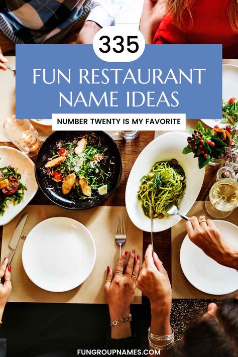 335  Creative Restaurant Name Ideas Restaurant Names Ideas Creative, Restaurant Names Ideas, Creative Restaurant, Classic Restaurant, Snack Shack, Dinner Places, Quick Service Restaurant, Dinner Club, Cool Restaurant