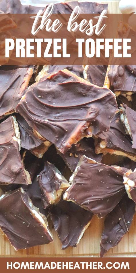 Chocolate Toffee Pretzel Bark, Toffee Pretzel Bark, Pretzel Toffee Recipe, Pretzel Toffee Bark, Pretzel Bark Recipes, English Toffee Recipe, Pretzel Bark, Toffee Bark, Pretzel Toffee