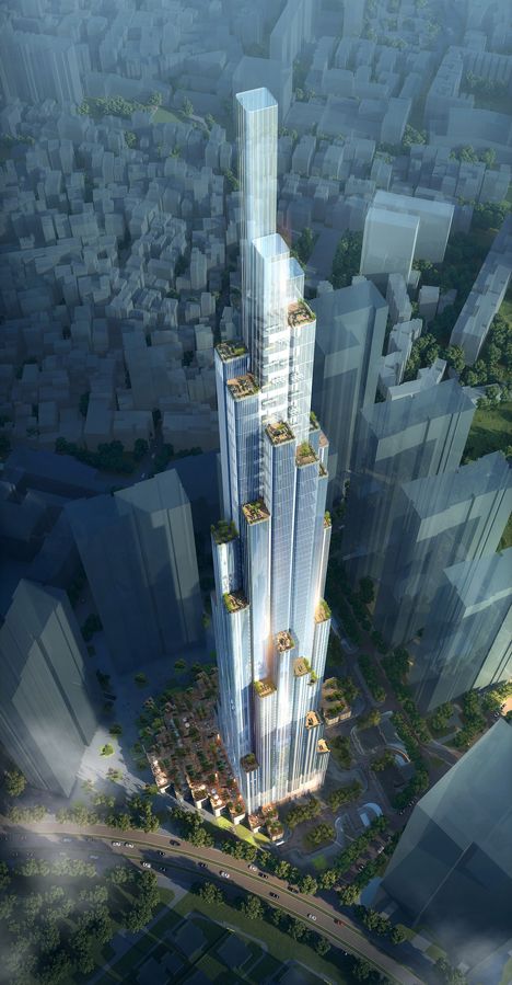 Atkins starts building Vietnam's tallest skyscraper in Ho Chi Minh City. Architecture Cool, Architecture Unique, Modern Skyscrapers, Future Buildings, High Building, Landmark Buildings, Skyscraper Architecture, Amazing Buildings, High Rise Building