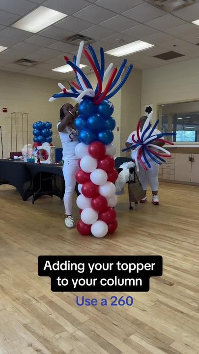 #itsafloralaffair77 #balloonart #fireworks #tiktok #4thjuly #cele... | TikTok Balloon Fireworks Diy, Firework Balloons, Balloon Fireworks, Balloon Crafts, It's Too Hot, Balloon Columns, Balloon Design, Balloon Art, 4th July