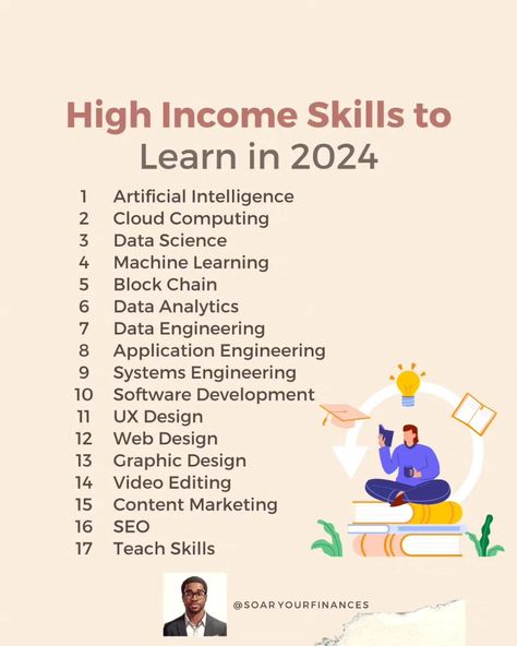 High Income Skills to. Learn to. Set you up for 2024 💰 #sidehustles #financialfreedomlife #financialpeace #southafricaninvestors #southafricans #personalfinance #equitymarket #southafricans #sidehustles #highincomeskills High Income Skills 2024, High Income Skills To Learn, High Income Skills, Freedom Life, High Income, Equity Market, Systems Engineering, Financial Peace, Higher Income