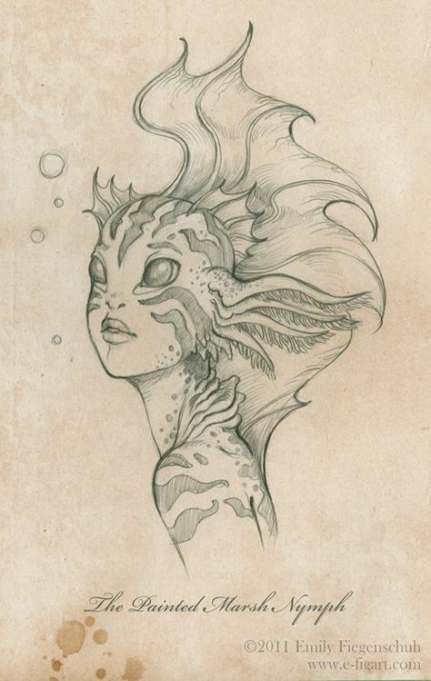 Fantasy Tree Drawing, Tree Drawing Illustration, Fantasy Tree, Mermaid Drawings, Film Disney, Tree Drawing, Fantasy Makeup, Mermaid Art, Sketch Art