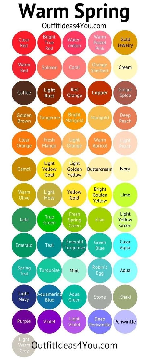 spring season palette - Google Search True Spring Palette, Warm Spring Palette, Warm Spring Color Palette, True Spring Color Palette, Warm Spring Outfits, Light Color Palette, True Spring Colors, True Spring, Spring Palette