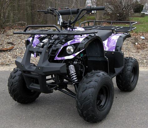 purple+camo | 110cc Purple Camo ATV | Flickr - Photo Sharing! Atv Four Wheelers, Four Wheeling, Four Wheeler, 4 Wheelers, Atv Accessories, Pretty Bike, Purple Camo, Four Wheelers, 4 Wheeler