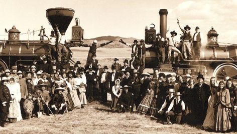 Central Pacific Railroad, Transcontinental Railroad, Old West Photos, Golden Spike, Union Pacific Railroad, Bright Minds, History People, In Good Company, Train Pictures