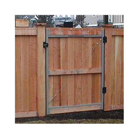 Found it at Wayfair - Adjust-A-Gate Contractor Series Kit Backyard Gate, Diy Fencing, Deck Gate, Gates Driveway, Fence Gates, Gate Kit, Privacy Fence Designs, Gate Ideas, Double Gate