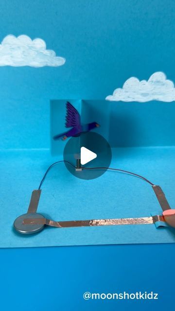 139K views · 9K likes | DIY electronics, stem and science activities for beginners on Instagram: "“Flying bird” interactive card. Easy and fun paper electronics project for beginners. You will need: - Mini dc motor - Conductive copper tape  - Coin cell battery 3v (CR2032) - Paper - Markers - Hot glue stick (small piece).  Warning: this project should be done under adult supervision.  #stem #stemteacher #stemeducation #stemlearning #scienceteacher #ppercircuit #interactiveart #papercrafts #papercrafting" Physic Project, Electronics Project, Electronics Projects For Beginners, Electronic Paper, Copper Tape, Interactive Card, Robotics Projects, Card Easy, Stem Teacher