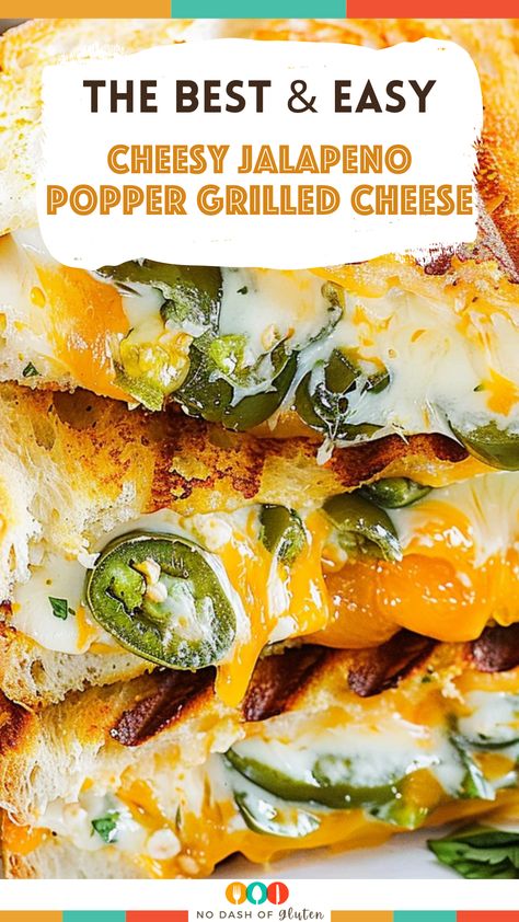 Cheesy Jalapeno Popper Grilled Cheese Roasted Jalapeños, Popper Grilled Cheese, Jalapeno Popper Grilled Cheese, Roasted Jalapeno, Dessert Smoothie, Indulgent Food, Jalapeno Popper, Bread Snacks, Soup Dinner