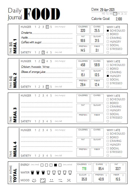 Struggling with your eating habits? Want to track your meals and keep an eye on your calorie and nutrition intake? Eating tooo much during the pandemic? Yes, most of us are! This simple daily food journal will help you eat mindfully by logging your meals, tracking what drives you to eat and your satiety level for each meal, and having a detailed and total vi...#a #Tips #Healthier #Nutrition #Wellness #for #Foundation #Building #Workout #NutritionTips #HealthyLifestyle #Life #HealthyLiving #a Track Calories Food Journal, Healthy Food Journal, Fitness And Food Journal, Bujo Food Tracking, Food Journal Ideas Logs, Food Log Journal Ideas, Daily Food Diary Printable Free, Nutrition Journal Ideas, Food Journal Ideas Free Printable