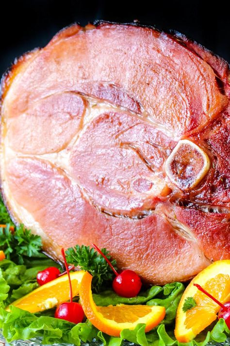 Whiskey Wild Cherry Coke Glazed Ham Coke Glazed Ham, Coke Ham, Holiday Ham Recipes, Ham Glaze Recipe, Delicious Christmas Desserts, Honey Glazed Ham, Cherry Coke, Holiday Ham, Scalloped Potatoes Cheesy