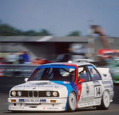 Warsteiner BMW M3 DTM race car 90s Race Cars, Car Racing Aesthetic, Bmw Race Car, Dtm Cars, M3 E46, Bmw Performance, Touring Car Racing, E30 M3, Bmw E30 M3