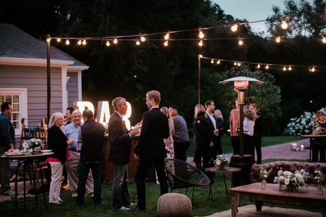 Garden Party Ideas For Men, Garden 40th Birthday Party, Men’s Party Decor, Outdoor 40th Birthday Party Ideas, Bbq Birthday Party Ideas For Men, Backyard 40th Birthday Party Ideas, Mens 60th Birthday Party Ideas, Backyard Party Setup Ideas, Rustic Backyard Party