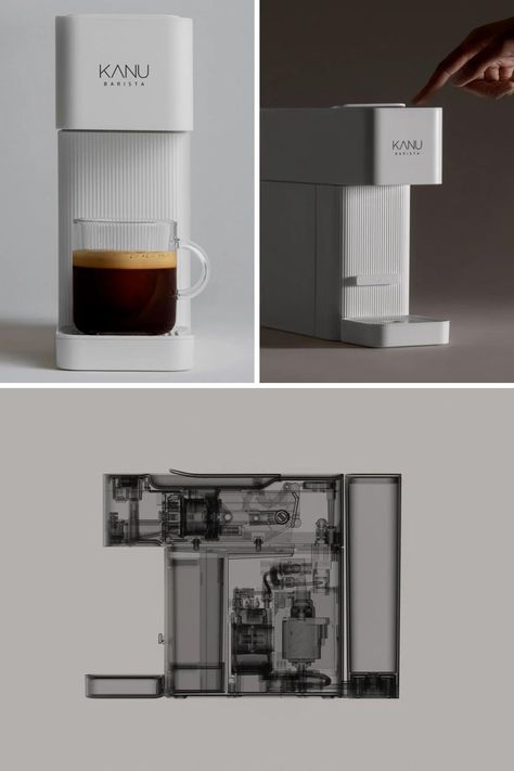 Futuristic Coffee Machine, Coffee Machine Capsule, Luxury Coffee Machine, Coffee Personality, Coffee Maker Design, Coffe Maker, Coffee Machine Design, Korean Coffee, Homemade Coffee Creamer