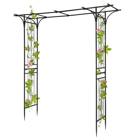 PRICES MAY VARY. Provide plenty of support for your climbing flowers, vegetable plants, rose bushes, and vines Beautifully crafted Add style to any backyard or garden Sturdy, rustproof iron frame with powder coated finish lasts for years Simply stake into the ground for fast and easy installation Features: 1. Provide plenty of support for your climbing flowers, vegetable plants, rose bushes, and vines 2. Beautifully crafted 3. Add style to any backyard or garden 4. Sturdy, rustproof iron frame w Shade Arbor, Metal Arbor, Iron Arch, Garden Archway, Arbors Trellis, Wedding Archway, Metal Wedding Arch, Climbing Flowers, Vegetable Plants