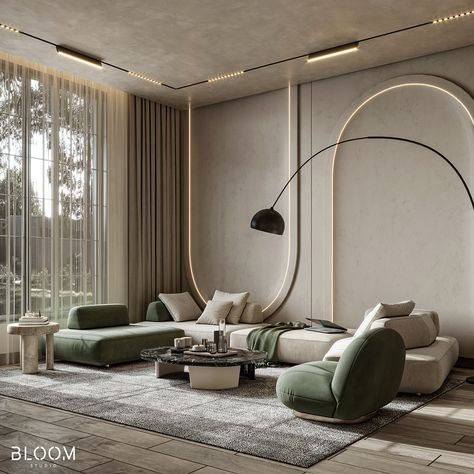 Living Room Design :: Behance Living Room Designs Modern, Villa Modern, Drawing Room Design, Living Room Wall Designs, تصميم داخلي فاخر, Drawing Room Interior, Latest Living Room Designs, Luxury Living Room Design, Master Bed