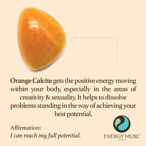 Orange Calcite (Printable) | Witches Of The Craft® Energy Muse, Manipura Chakra, Gemstone Meanings, Orange Calcite, Crystal Therapy, Crystal Healing Stones, Crystal Magic, Healing Jewelry, Rocks And Gems