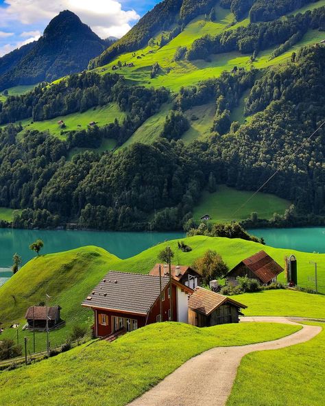 Obwald, Switzerland. Green is the prime color of the world, and that from which its loveliness arises... Obwald -…” Lungern Switzerland, Switzerland Photography, Switzerland Vacation, Magic Places, Interlaken, Voyage Europe, Switzerland Travel, Green Valley, Zermatt