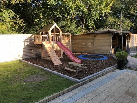 Kids Play Area Backyard, Garden Play Area, Kids Garden Play Area, Play Area Garden, Kids Garden Play, Backyard Play Spaces, Outdoor Kids Play Area, Backyard Kids, Garden Playhouse