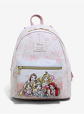 Loungefly Disney Princess Icons Mini Backpack Disney Bags Backpacks, Princess Backpack, Disney Purse, Cute Mini Backpacks, Disney Rapunzel, Loungefly Bag, Disney Bag, Adventures By Disney, Disney Beauty And The Beast