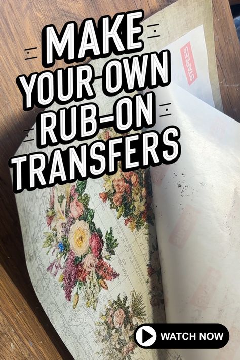 Skip the overpriced transfers & unleash your creativity!  This pin reveals a SHOCKINGLY SIMPLE way to make your own rub-on transfers at home. Click for the budget-friendly tutorial! #diycrafts #rubontransfers How To Make Your Own Rub On Transfers, Rub On Transfers Crafts, Diy Transfer Paper, Diy Iron On Transfer, Wax Paper Transfers, Transfer Techniques, Transfer Images, Mod Podge Crafts, Rub On Transfers