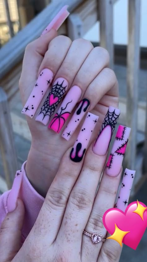 Monster High Nails, Horror Nails, Holloween Nails, Halloween Acrylic Nails, Cute Halloween Nails, October Nails, Nagel Tips, Goth Nails, Dope Nail Designs