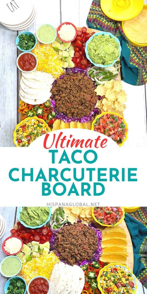 Walking Taco Charcuterie Board Ideas, Chili Bar Charcuterie Board, Taco Board Ideas For Parties, Taco Tray Parties Food, Charcuterie Taco Board, Mexican Style Charcuterie Board, Taco Bar Charcuterie Board, Salsa Charcuterie Board, Charcuterie Board Mexican Theme