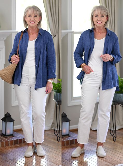 Best Summer Outfits, Outfits Lookbook, Outfits For Women Over 50, 60 Outfits, Dressed For My Day, Summer Outfits For Women, Over 60 Fashion, Older Women Fashion, Cool Summer Outfits