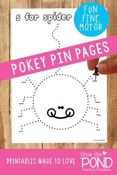 Pinning - Fine Motor and Phonics Fun. Pokey pin is a quiet, skills focussed activity that students love. #fall #classroom #finemotor Push Pin Art, Occupational Therapy Kids, Preschool Fine Motor Activities, Teaching Printables, Fall Classroom, Fine Motor Activity, Fine Motor Activities For Kids, Fall Preschool Activities, From The Pond