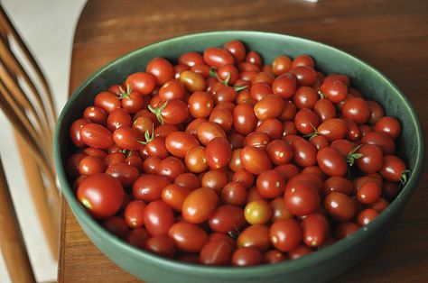 cherry tomatoes from Little Acre Homestead Food In Jars, Acre Homestead, Canned Food Storage, Canning Tips, Tomato Jam, Small Tomatoes, Meals In A Jar, Garden Recipes, Grape Tomatoes