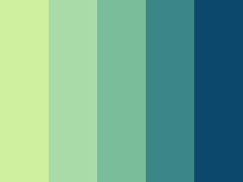 adoro estos colores!!! Green To Blue Color Palette, Color Pallete Green And Blue, Oceanic Color Palette, Light Green And Blue Color Palette, Energetic Colour Palette, Fresh Green Color Palette, Colour Palette Blue Green, Green And Aqua Color Palette, Color Palette 6 Colors