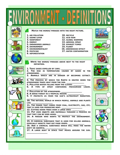 Pollution Activities Worksheets, Pollution Activities, Family Chart, School Age Activities, English Adjectives, Vocabulary Exercises, Greenhouse Effect, Writing Prompts For Writers, Protein Synthesis