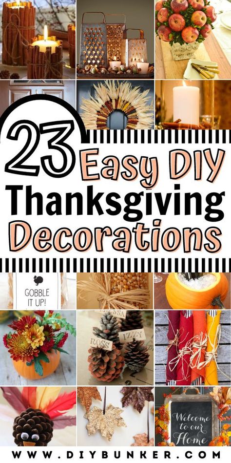 Turkey Decorations Diy, Thanksgiving Place Cards Diy, Thanksgiving Diy Decor, Easy Diy Thanksgiving Decorations, Diy Thanksgiving Decorations, Thanksgiving Gifts Diy, Family Reunion Decorations, Easy Diy Thanksgiving, Turkey Decor