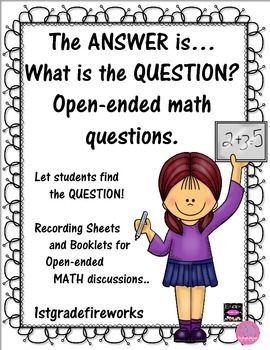 The Answer is......  What is the Question?Open-ended math questions.  Student printables for math collaboration/independent practice. Available in single page and booklet style.   https://www.teacherspayteachers.com/Product/The-Answer-is-What-is-the-Question-2011354 The Answer Is What Is The Question, Daily Oral Language, Student Printables, Numeracy Activities, Homeschooling Preschool, 1st Grade Activities, Math Pages, Math Answers, Number Talks