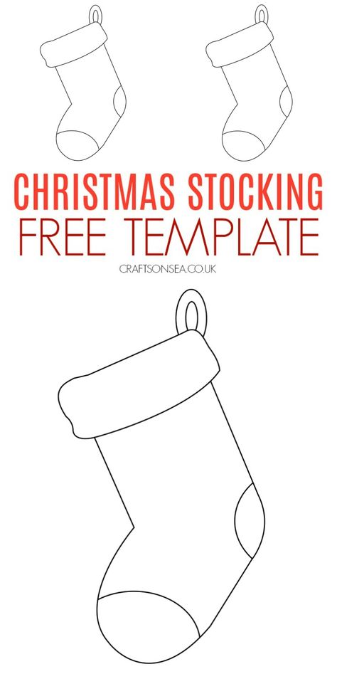 christmas stocking free template printable Christmas Stocking Crafts For Toddlers, Stocking Outline Printable, Stocking Template Printable Free Pattern, Stocking Pattern Free Templates, Printable Christmas Stocking Pattern, Free Stocking Pattern, Stocking Printable, Stocking Decorating Ideas, Candy Cane Template