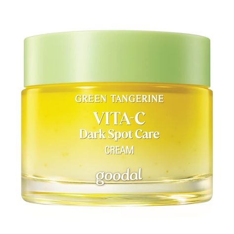 Green tangerines contain up to 10x more vitamin C than their mature counterparts and can give you the best results of diminishing signs of sun damage (dark spots, blemishes, wrinkles, fine lines, uneven skin tone). Goodal Green Tangerine Vita C, Green Tangerine Vita C, Vitamin C Cream, Best Night Cream, Cream For Dark Spots, Green Tangerine, Combination Skin Type, Brightening Cream, Amazon Beauty Products