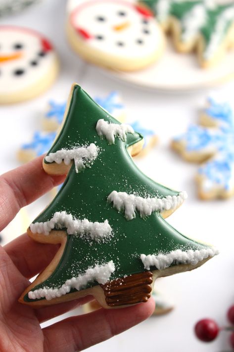 Christmas Sugar Cookies Decorated, Perfect Sugar Cookies, Cute Christmas Cookies, Best Sugar Cookie Recipe, Sugar Cookie Icing, Fun Baking, Sugar Cookie Recipe, Best Sugar Cookies, Xmas Cookies